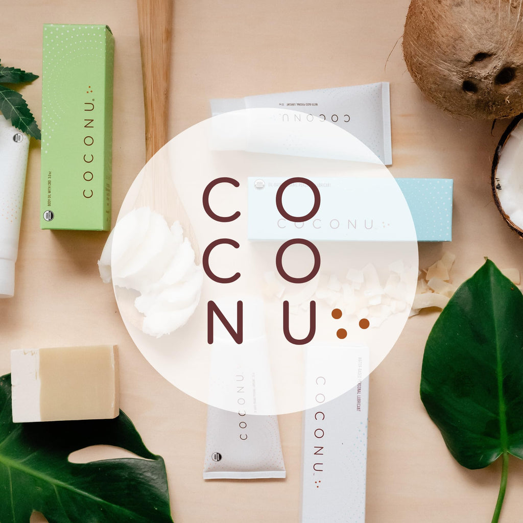 Coconu Organic Water Based Lubricant for Women & Men, pH Balanced, 3 oz
