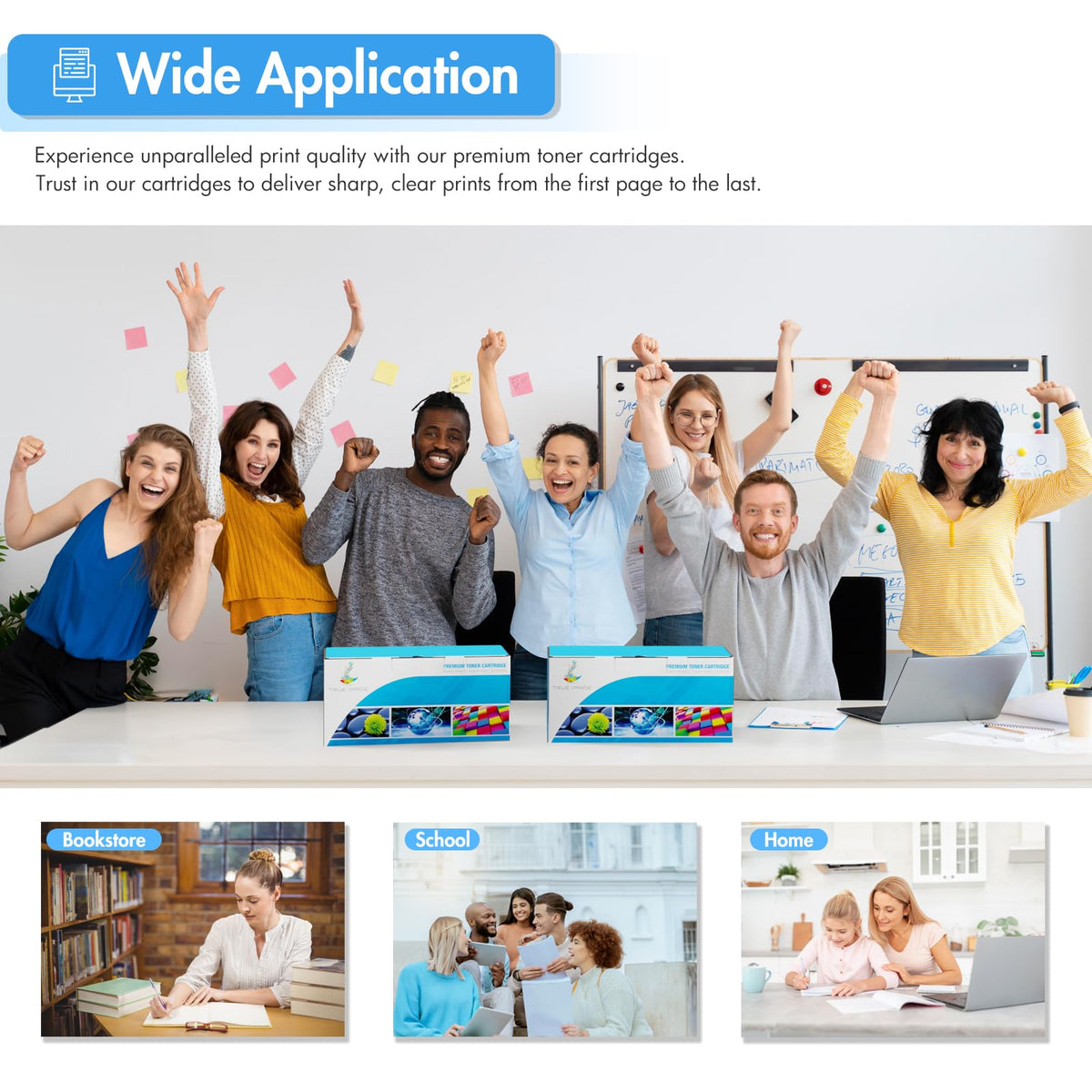 201X Toner Cartridges 4 Pack High Yield for HP 201A LaserJet MFP M277dw