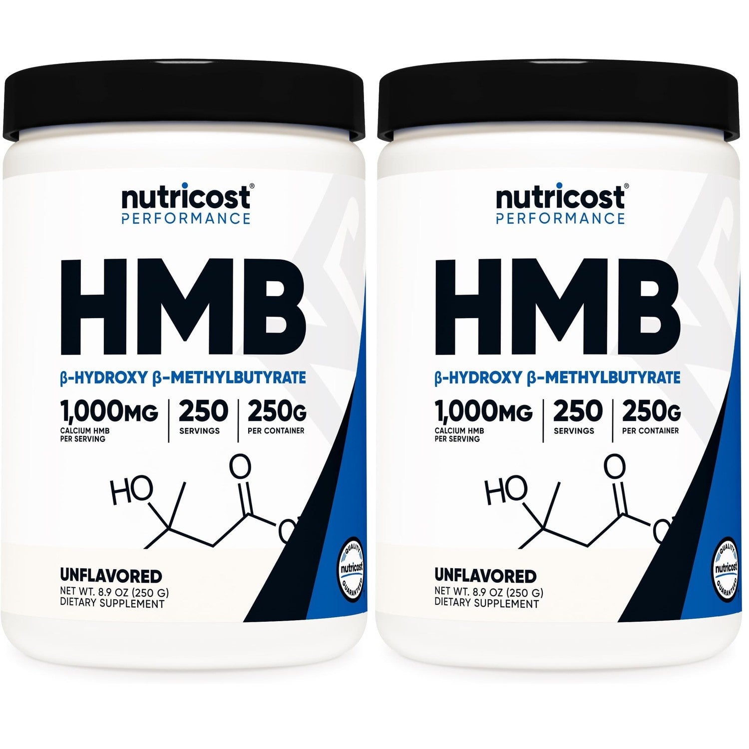 Nutricost HMB Powder (Beta-Hydroxy Beta-Methylbutyrate) 250 Grams | Gluten Free & GMO-Free