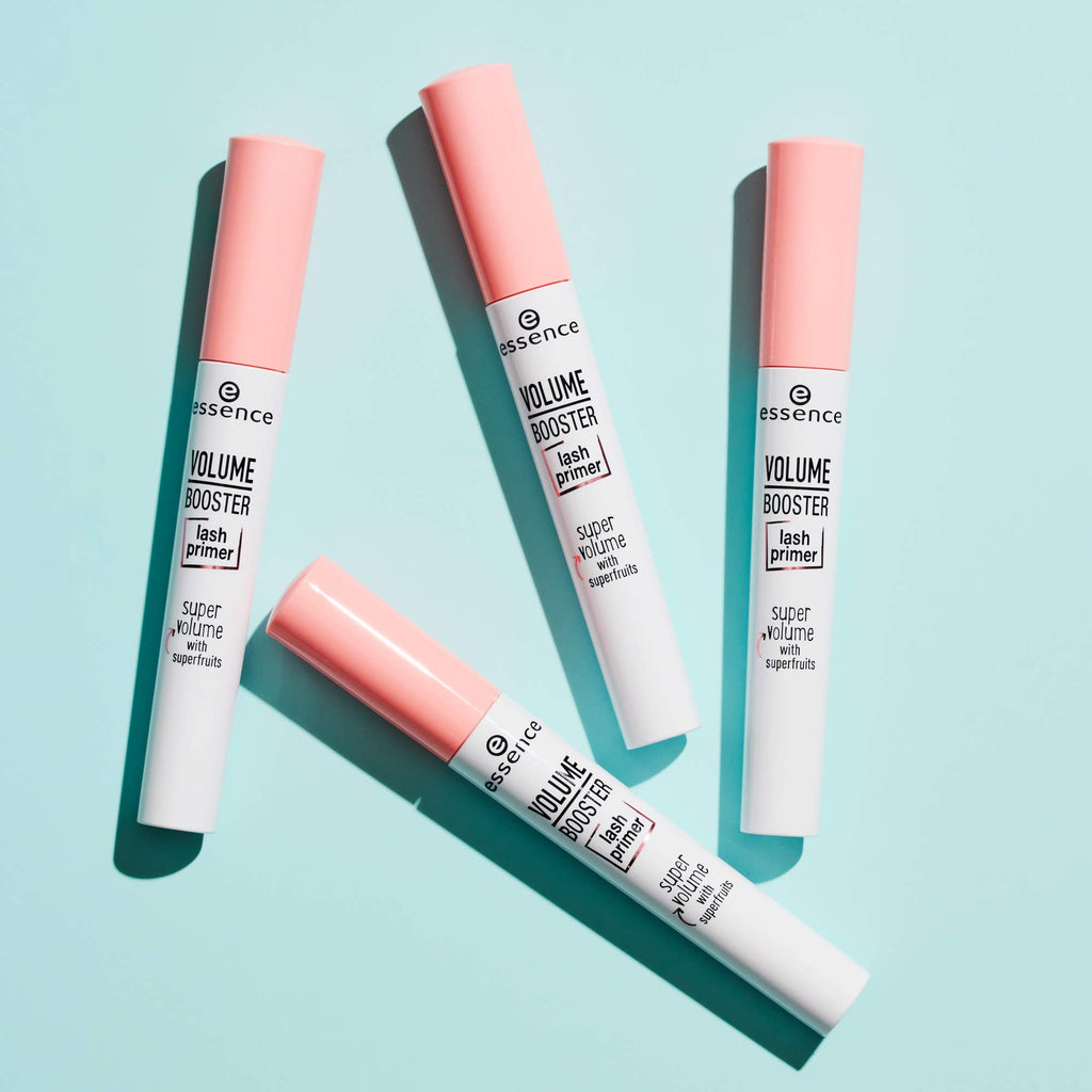 essence Volume Booster Lash Primer, Extra Volume and Length (Pack of 1) | Conditions with Mango Butter and Acai Oil, White Formula, Mascara Primer, Buildable Base, Vegan, Cruelty and Paraben Free