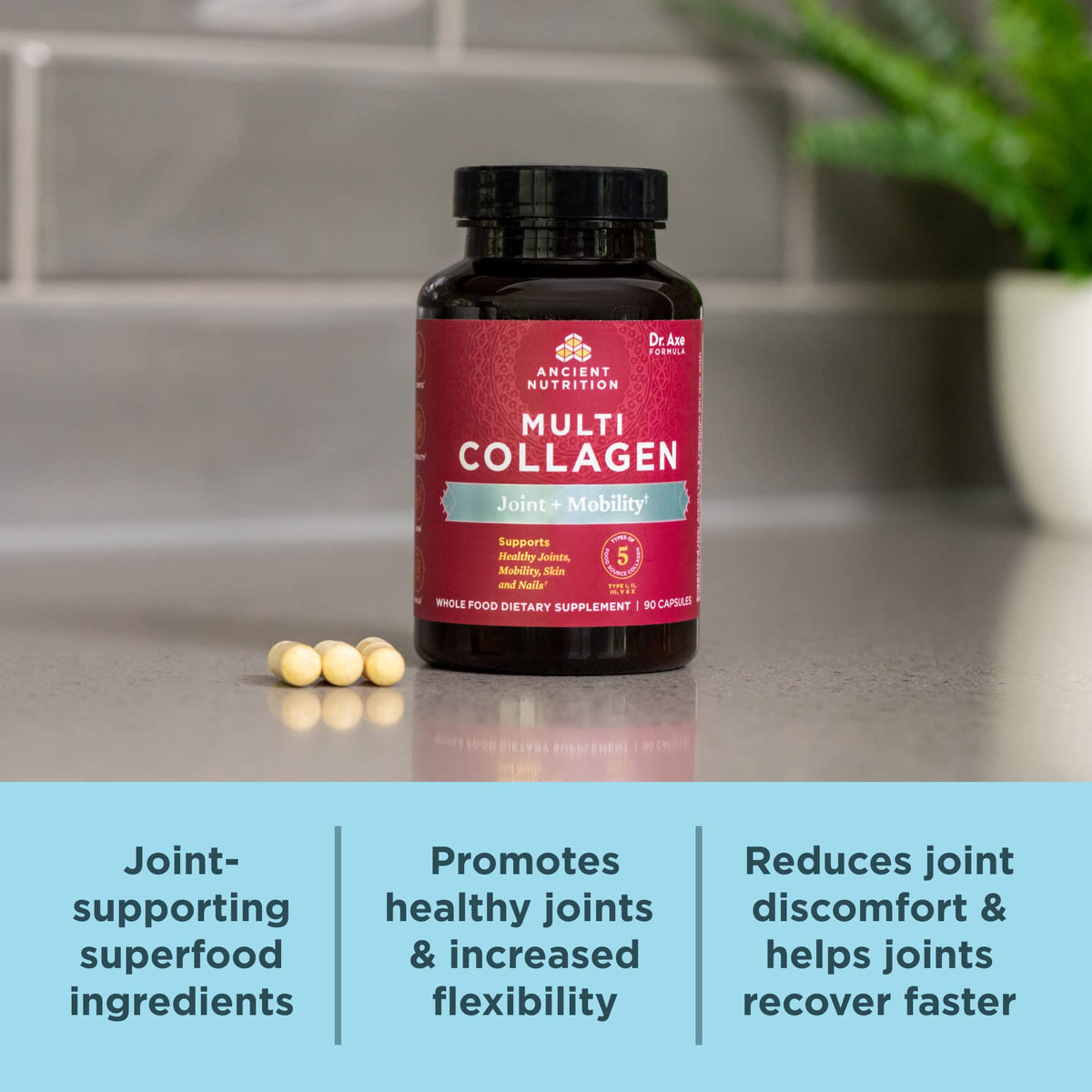 Ancient Nutrition Multi Collagen Joint & Mobility Capsules, 45 CT