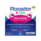 Florastor Kids Dual Action Probiotic Supplement, Strengthens Kids' Digestive & Immune Health, 60 Easy-to Mix Powder Sticks