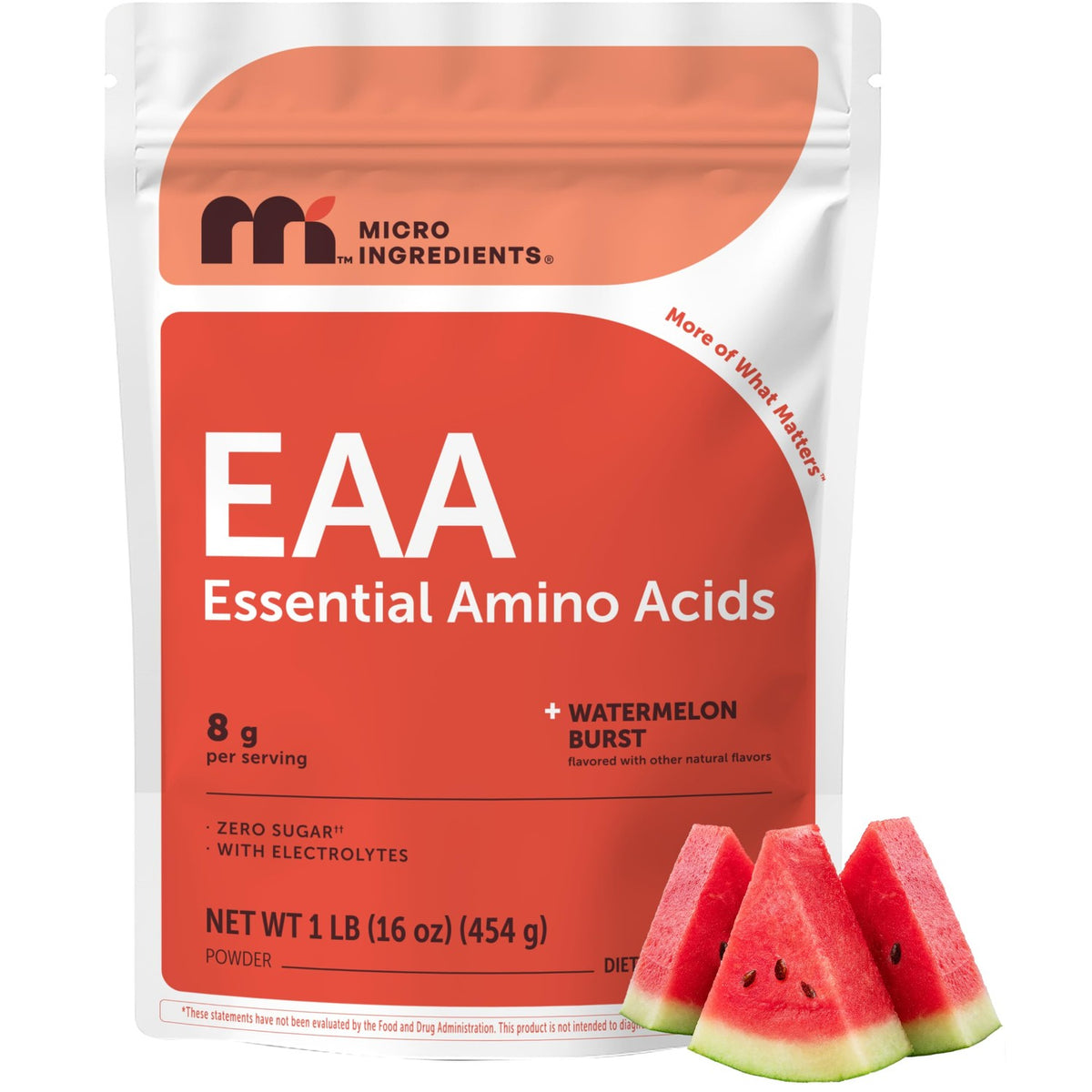 EAA + BCAA Powder | All 9 Essential Amino Acids + Electrolytes, Watermelon