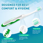 Navona 20 PCS Travel Toothbrush Set, Travel Size Folding Toothbrush