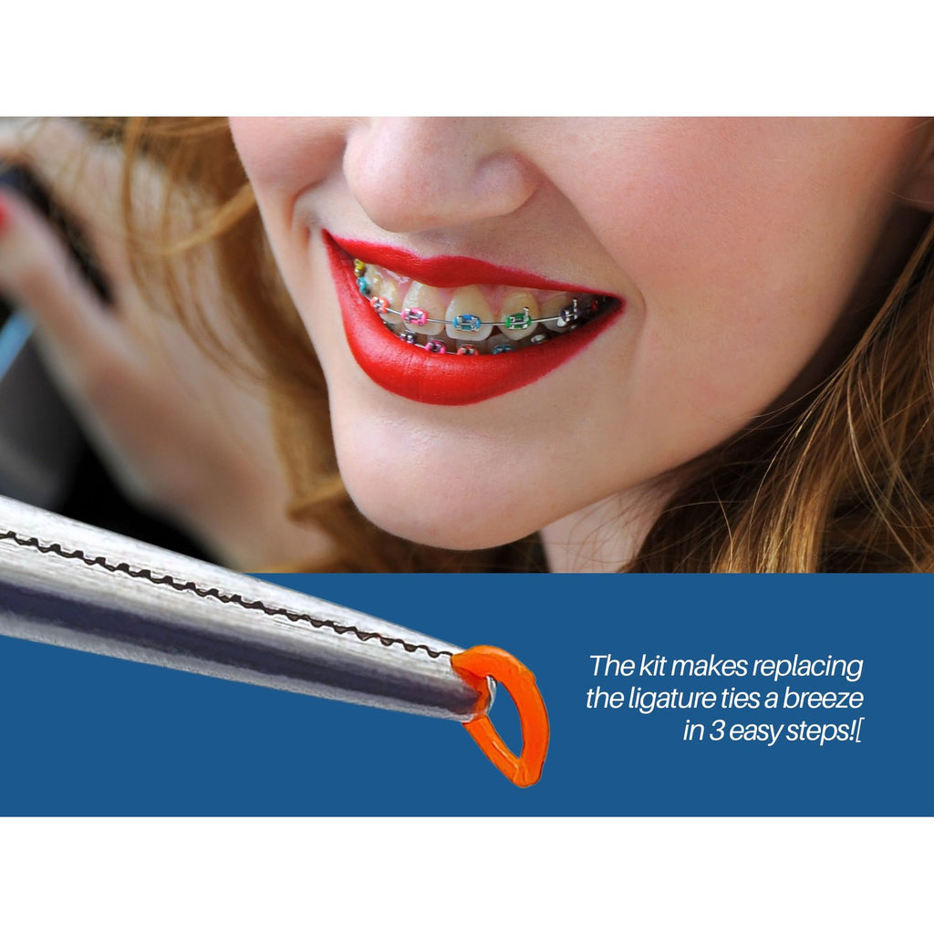 Ligas para Brackets Ortodoncia Dental braces color changing kit orthodontic Dental Ligature Ties for Brackets Change Braces Color Easily DIY Braces Color Kit 1040pcs