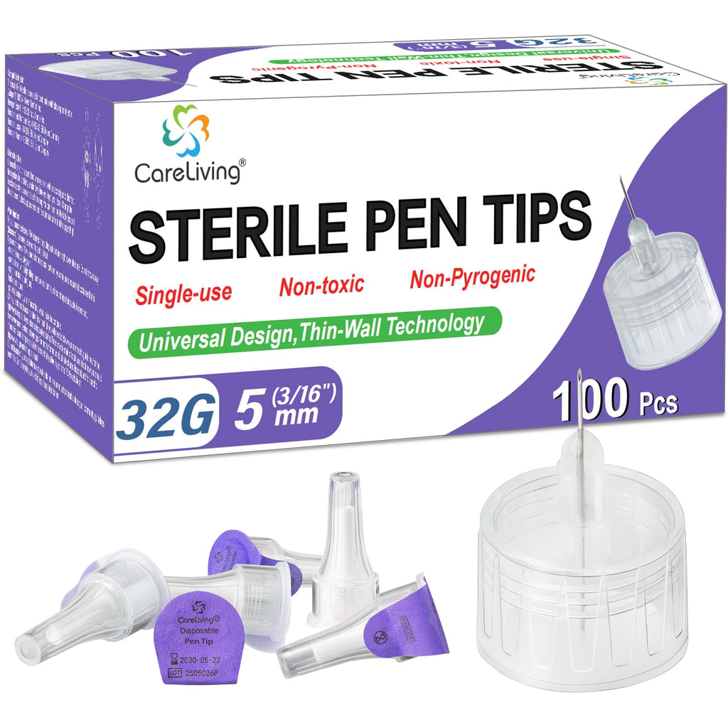 Pen Tips 32g x 5mm, Universal Fit, 100/bx, Comfortable