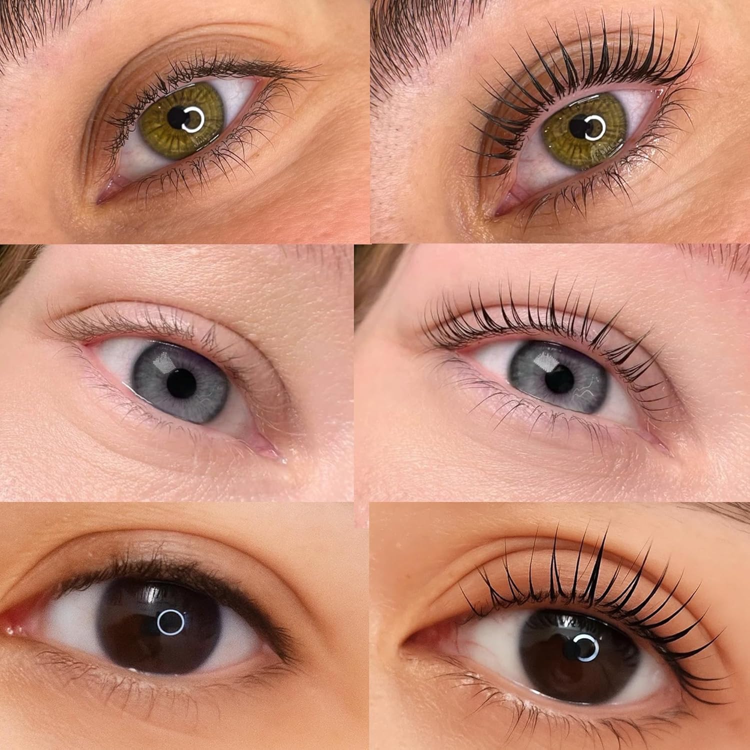 Korean Lash Lift Kit - 5 Sets At Home Eyelash Perm Kit with Upgraded Glue, Eyelash Lift, DIY Lash Perm Easy for Beginner & Professional, Semi Permanent Perming Wave Suitable For Salon & Home