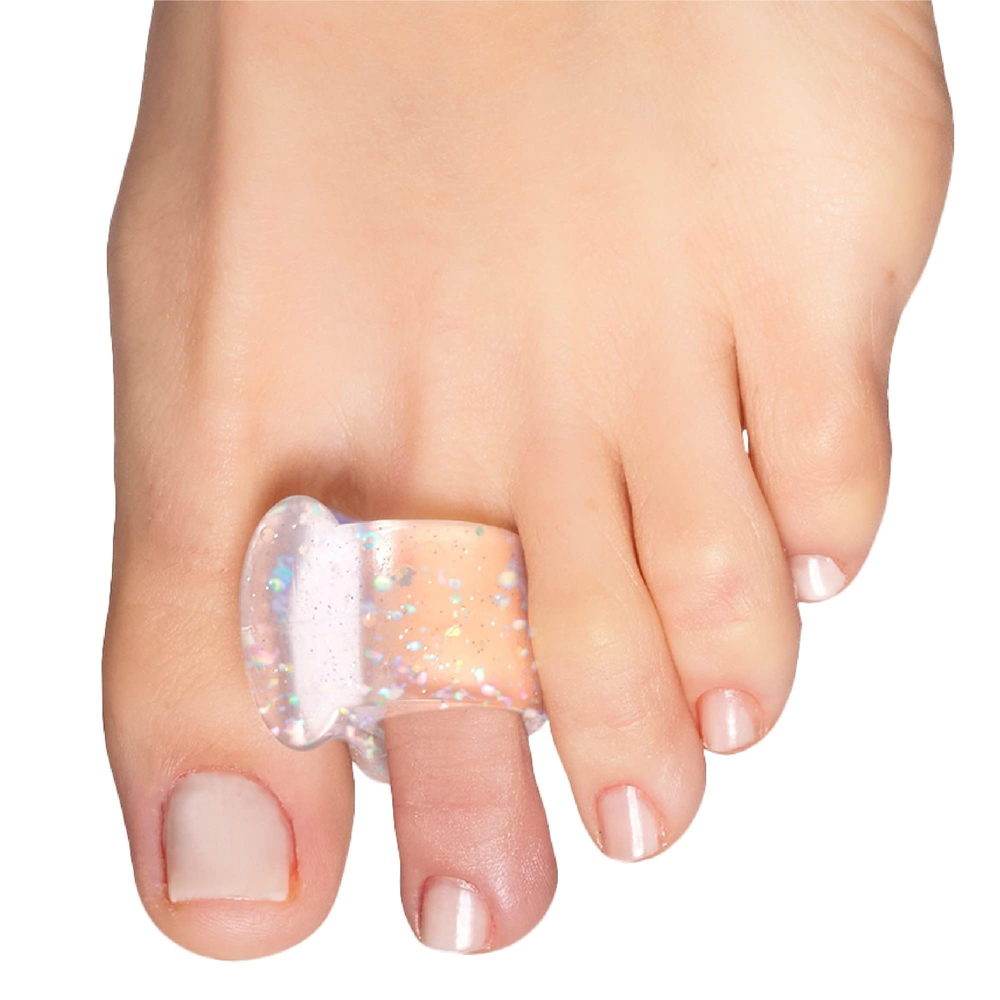 Buy now ZenToes Gel Toe Separators for Overlapping Toes, Bunions, Big Toe Alignment, Corrector and Spacer - 4 Pack (White) at indiglob india