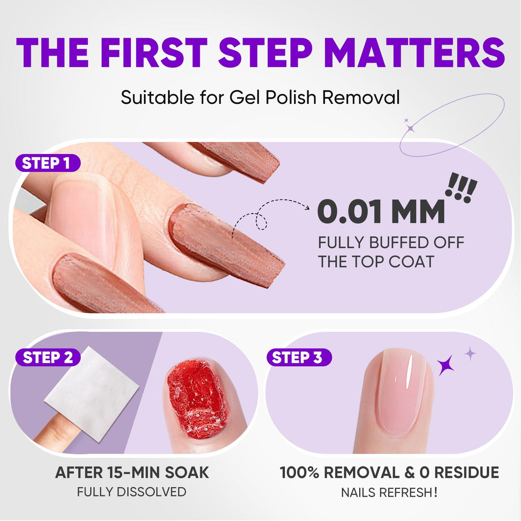 250P Bulk Acetone Nail Polish Remover Pads, Individually Wrapped | Travel-friendly, Quick & Effective for Gel & Fingernail Polish, ideal for home & salon use, great value pack & gift option