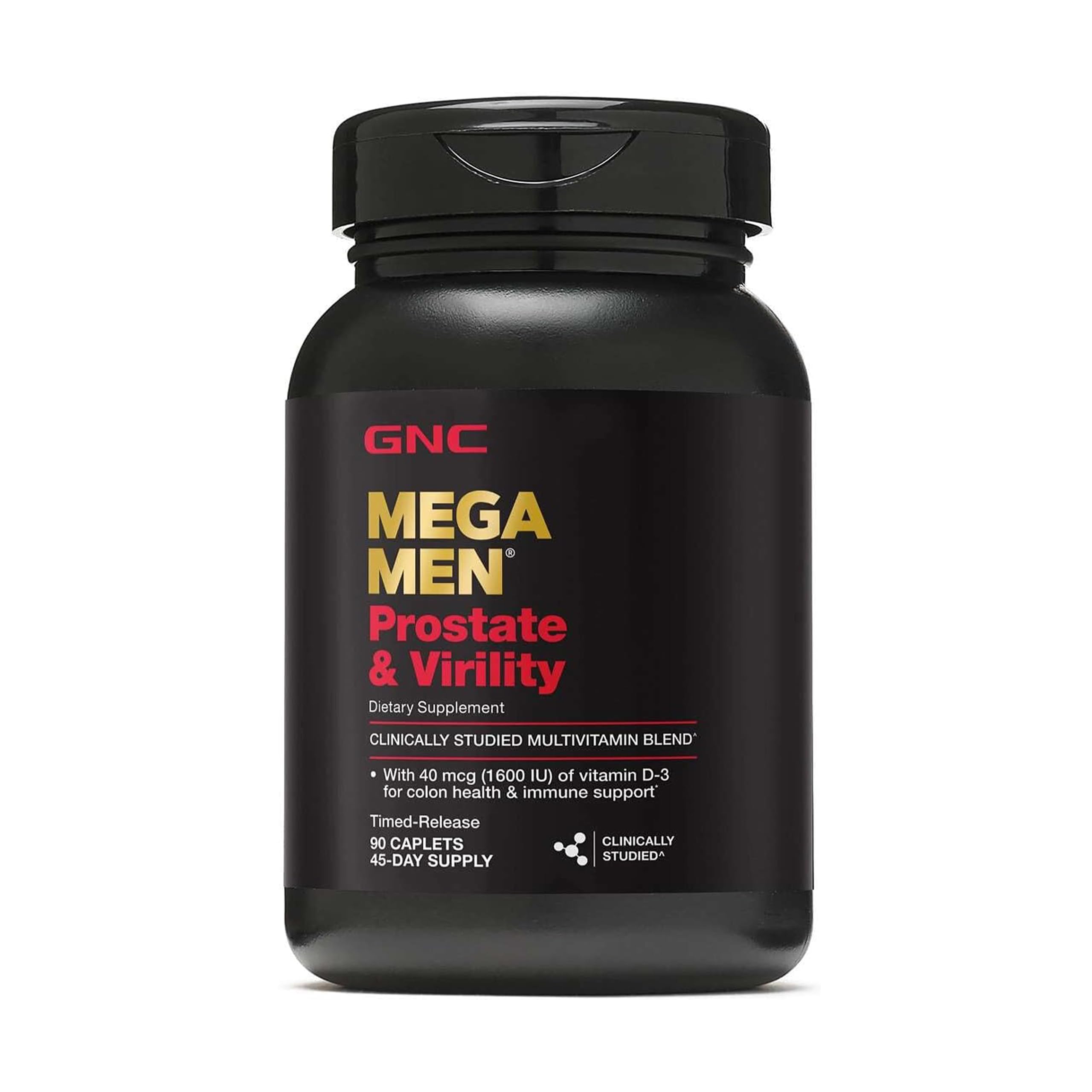 GNC Mega Men Prostate & Virility Multivitamin for Men, 90 Count | Supports Prostate, Sexual, and Colon Health, Made with an Arginine and Herb Blend, Advanced Antioxidant Formula