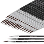 Moon Roses 30 Pcs Miniature Detail Paint Brush Set