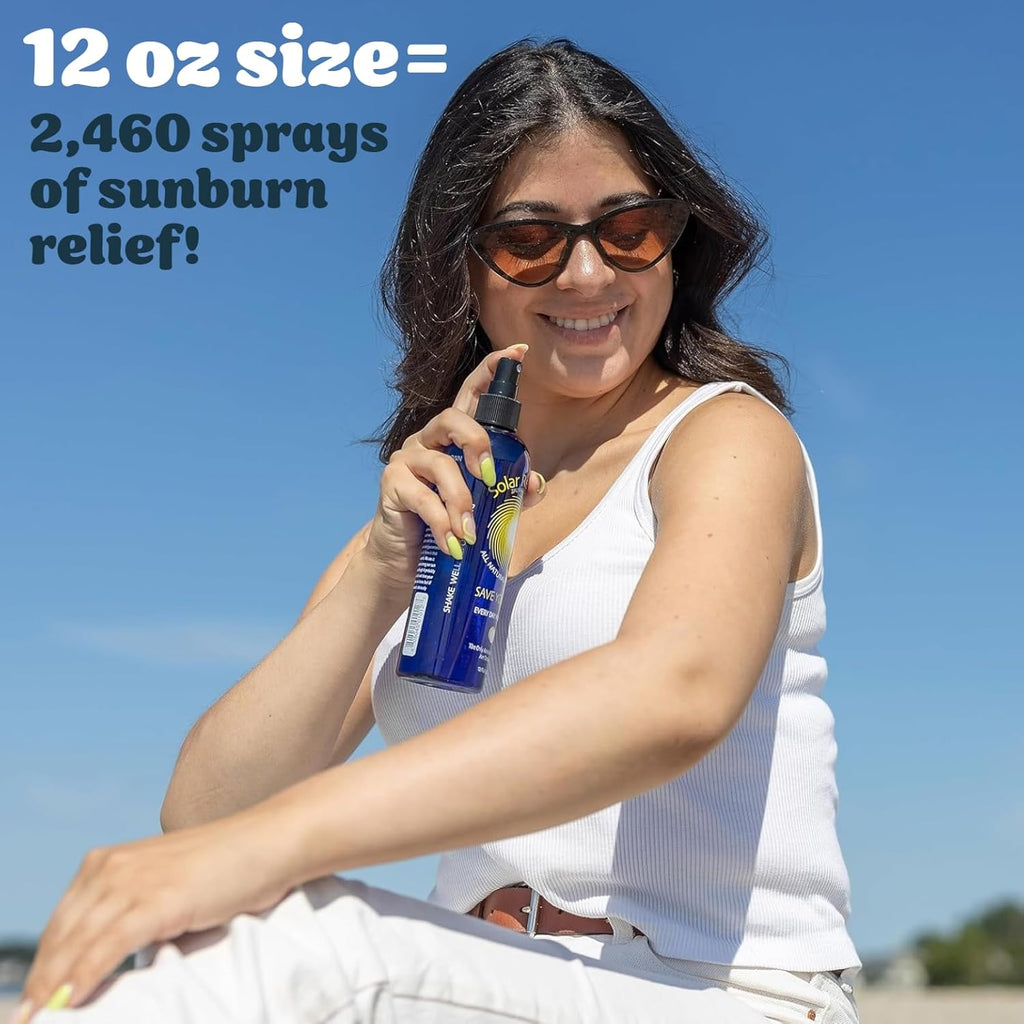 Buy now Solar Recover After Sun Moisturizing Spray (12 Ounce) - Hydrating Facial and Body Mist - 2460 Sprays of Sunburn Relief With Vitamin E and Calendula - Lotion Delivered in Water - Made in the USA at indiglob india
