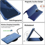 Buy now Compatible with Samsung Galaxy S23 Ultra Case Flip Leather Cover Clear S-View Mirror Shockproof Cover with Kickstand Anti-Scratch Protective Phone Cases Cover for Samsung S23 Ultra at indiglob india
