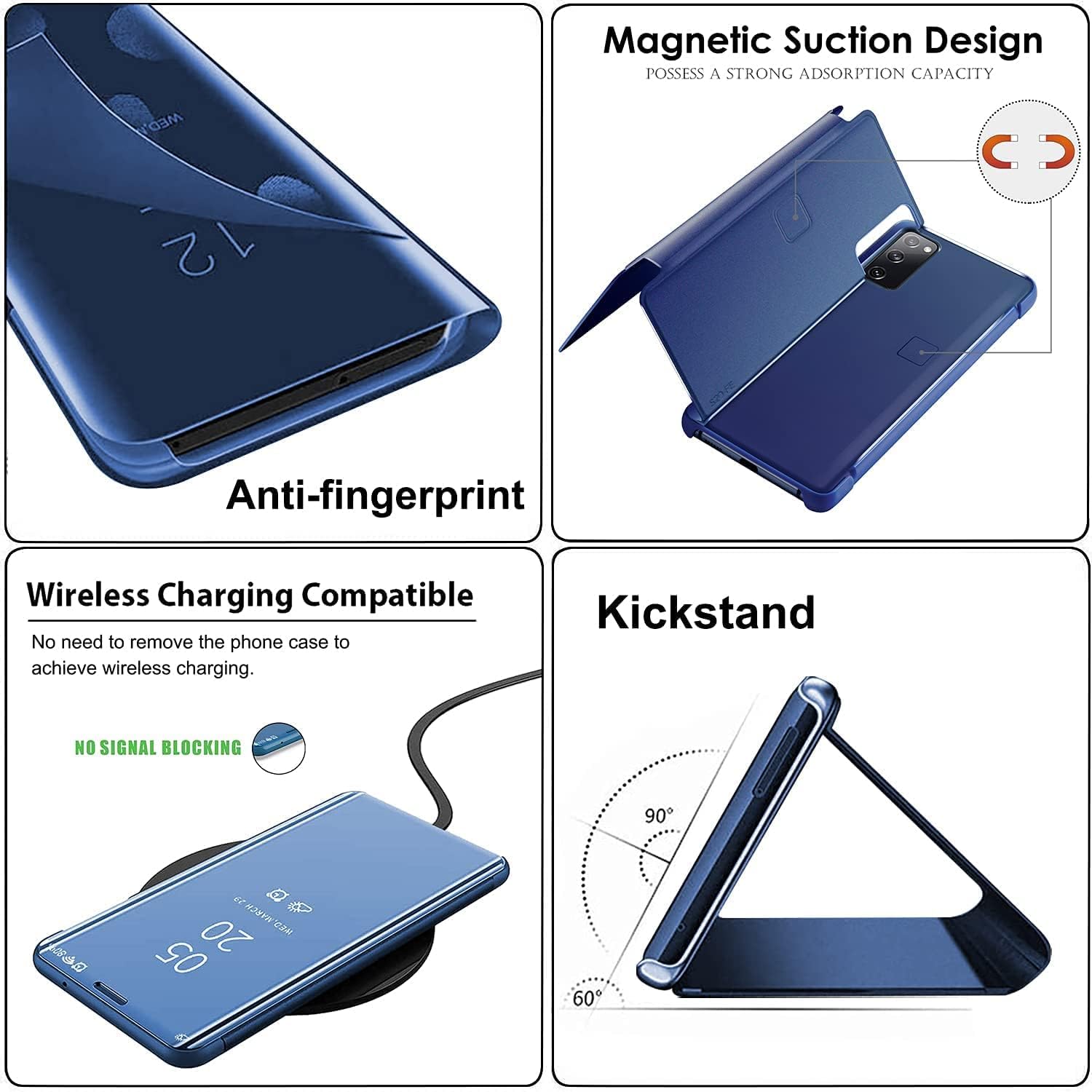 Buy now Compatible with Samsung Galaxy S23 Ultra Case Flip Leather Cover Clear S-View Mirror Shockproof Cover with Kickstand Anti-Scratch Protective Phone Cases Cover for Samsung S23 Ultra at indiglob india