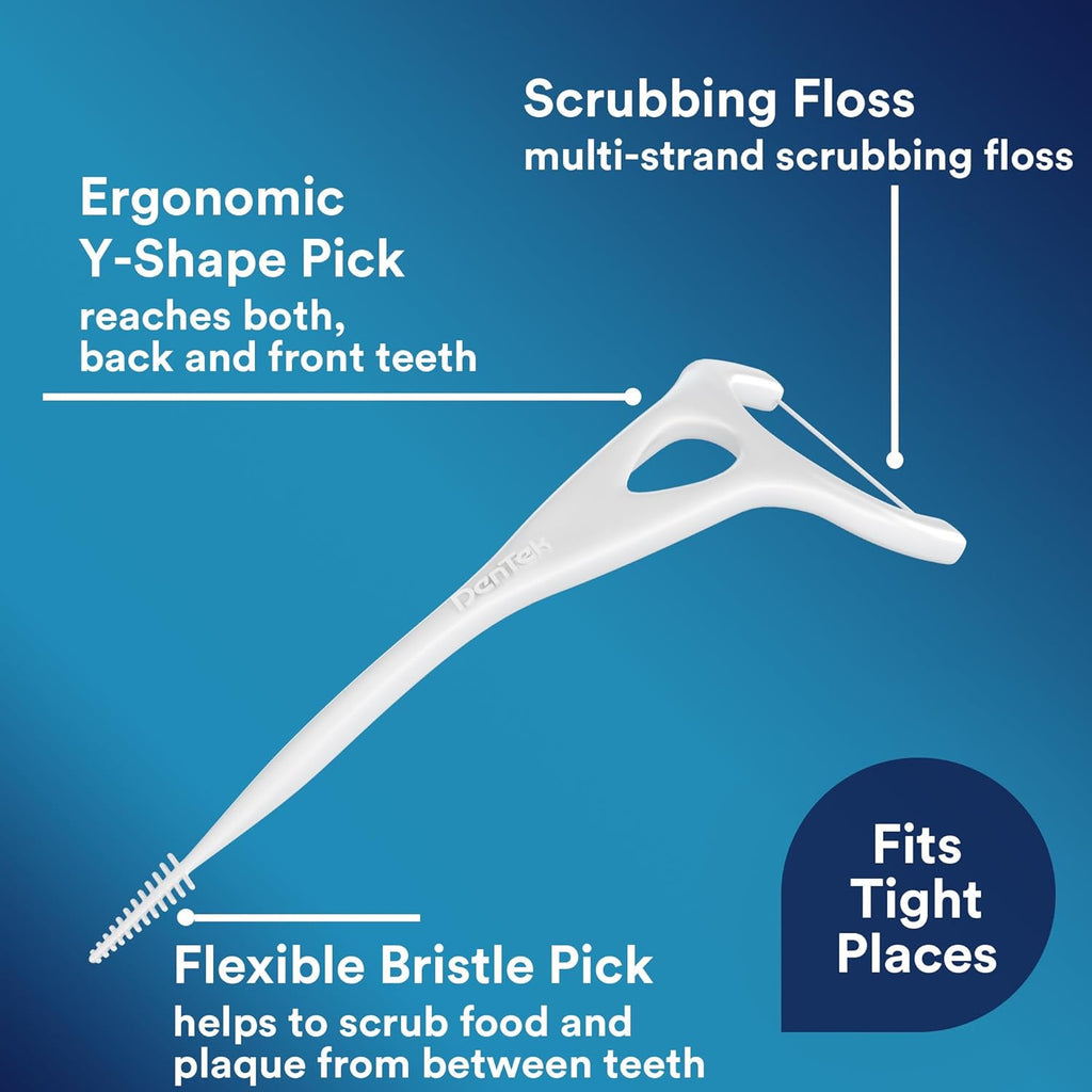 Buy now DenTek Complete Clean Easy Reach Floss Picks, No Break & No Shred Floss, 75 Count (Package May Vary) at indiglob india