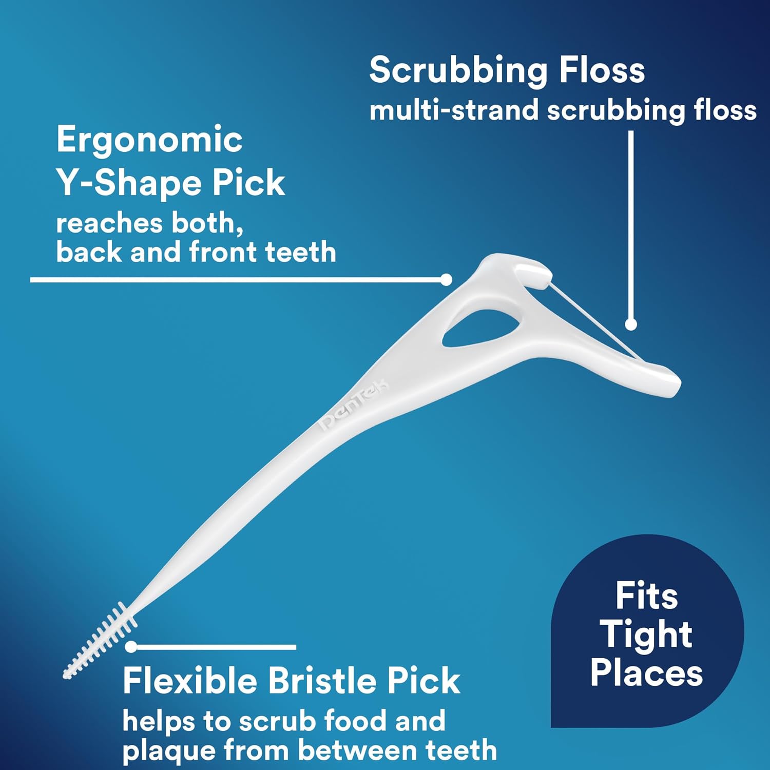Buy now DenTek Complete Clean Easy Reach Floss Picks, No Break & No Shred Floss, 75 Count (Package May Vary) at indiglob india