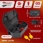 Rat Bait Station Outdoor with Key, Tamper-Resistant Rodent Bait Station, Weather-Resistant Outdoor Bait Box for Indoor Use, 2 Pack (Bait Not Included)