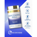 Carlyle Benfotiamine 300mg | 90 Capsules | Fat Soluble Vitamin B1 Thiamine