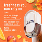 Febreze Plug in Air Freshener, Odor-Fighting Scented Oil Refill, Air Fresheners for Home and Bathroom and Kitchen, Long Lasting for Strong Odors, Hawaiian Aloha Scent, 0.87oz Refills, 3 Count
