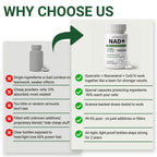 NAD+ Supplement, Liposomal NAD Nicotinamide Riboside Resveratrol 1500 mg - Anti-Aging & Brain Health, Improve Energy - Specifically for Women and Men, 120 Cout