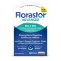 Florastor Advanced Pro+Pre Daily Probiotic and Prebiotic, 30 Capsules | Boosts Good Bacteria with Saccharomyces Boulardii CNCM I-745