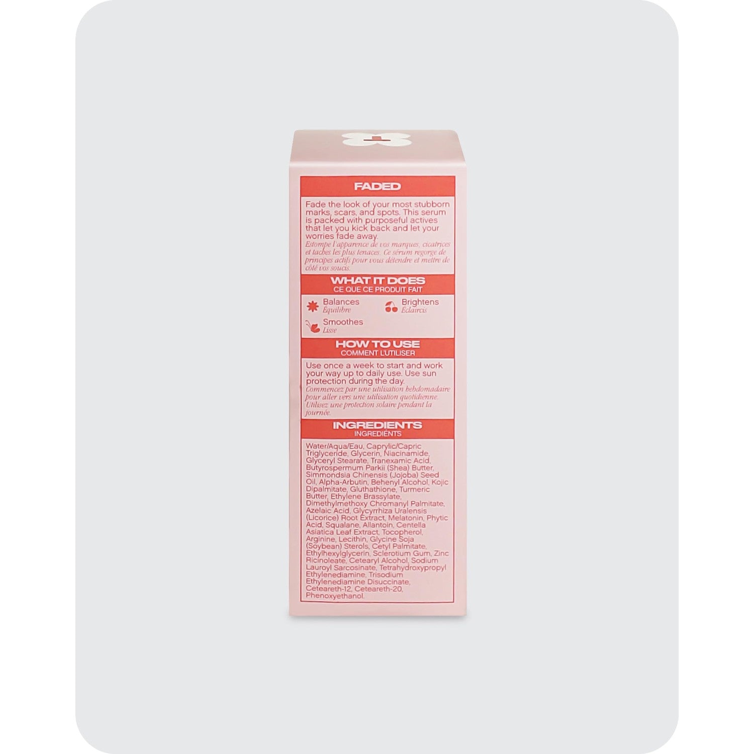 Topicals, Faded Brightening Serum, Reduces Discoloration, 0.5 Fl Oz | Clears Post-Blemish Marks, Scars & Spots, Kojic Acid & Niacinamide, Dermatologist-Tested, Vegan