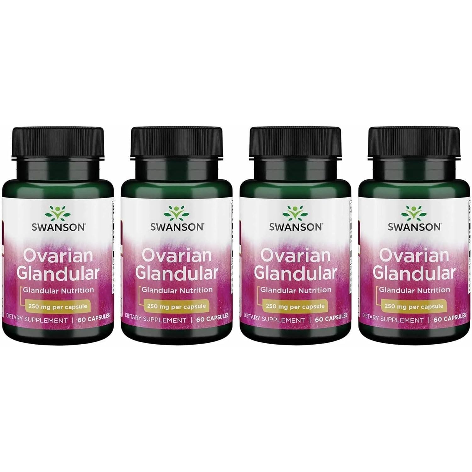 Buy now Swanson Ovarian Glandular Supplement - Women's Glandular Health and Balance Support - Premium Bovine Tissue - 60 Capsules, 250mg Each 60 Count (Pack of 4) at indiglob india