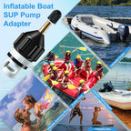 2Pcs Inflatable Boat SUP Pump Adapter, Premium Conventional Air Adapter, Sturdy SUP Air Adapter,Quickly Inflation and Strong Sealing Pump Adapter, for Inflatable Boat, Paddleboard and Kayak