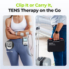 AUVON Rechargeable Digital TENS Unit Muscle Stimulator, Customizable 8-Mode