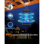 AMUFER Bug Zapper Outdoor, 18W & 4400V, 1/2 Acre Coverage, 5.5ft Cord