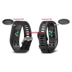 Buy now TenCloud Strap Compatible with Vivosmart HR+ Bands Replacement Striped Sport Straps with Tool Kits for Garmin vívosmart HR Plus Tracker (Black) at indiglob india