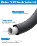 100 FT Garden Hose, Non-Expanding Water Hose, Ultra Flexible, Burst-Resistant, Kink-Free, High-Pressure Garden Hose for Easy All-Weather Use on Lawns, Gardens, and Outdoor Cleaning