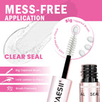 LA MAESII Lash Cluster Glue, 2 in 1 Lash Bond and Seal, Black Eyelash Glue | 10ml,Waterproof, Long Lasting 72H+, Latex Free, Quick Dry, for Sensitive Eyes,DIY at Home Use