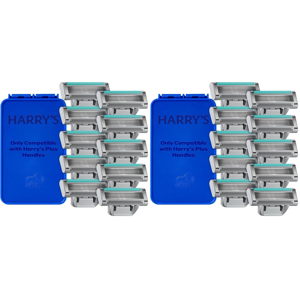 Harry's Plus Razor Refills - 10 Razor Blade Cartridges | Compact Cartridge Design for Precise Control - Shaving Kit for Men - Only Compatible with Harry's Plus Handles
