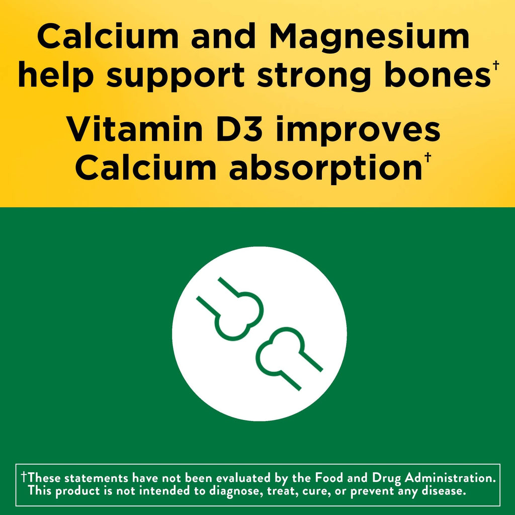Nature Made Calcium Magnesium Zinc with Vitamin D3, 300 Tablets | Magnesium and Calcium Supplement for Bone Support, Vitamin D and Zinc Support a Healthy Immune System