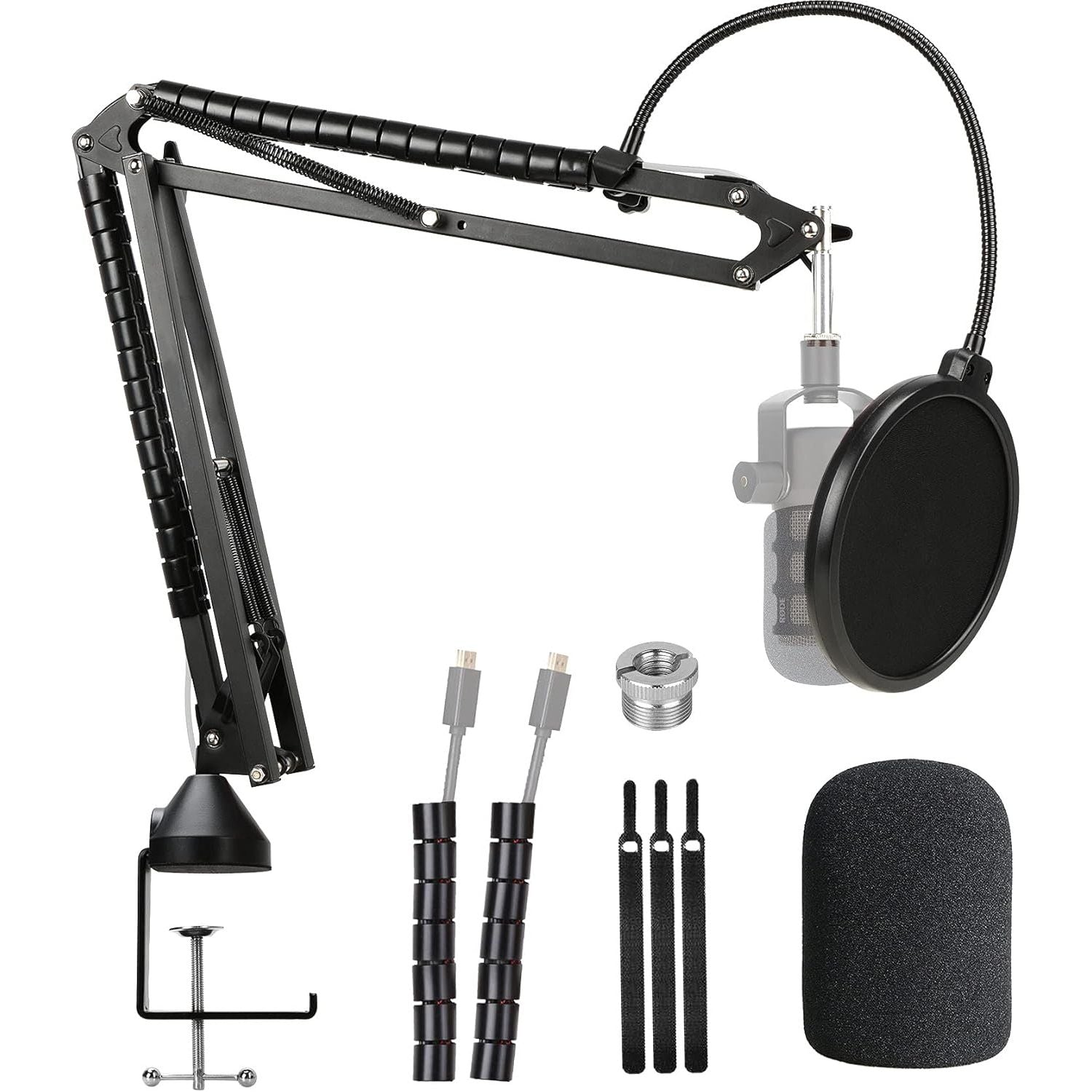 Buy now PodMic Pop Filter Foam Cover - Mic Windscreen Wind Cover Customized for Rode PodMic USB Versatile Dynamic Broadcast Microphone to Blocks Out Plosives Heavy Duty Arm at indiglob india