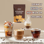 Mushroom Coffee | Enhanced Focus, Boosted Immunity, Improved Energy | 6 Adaptogenic Mushrooms: Cordyceps, Reishi, King Trumpet, Shiitake, Lion's Mane & Turkey Tail | 30 Servings