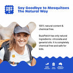 NATPAT BuzzPatch Mosquito Patches for Adults, Plant-Based Mosquito Stickers