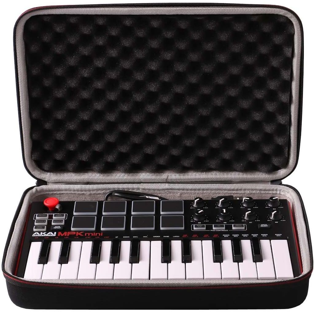 Buy now LTGEM Case Compatible with Akai Professional MPK Mini MK3 / MPK Mini Play MK3 25 Key USB MIDI Keyboard Controller, Black+Gray(Case Only) at indiglob india
