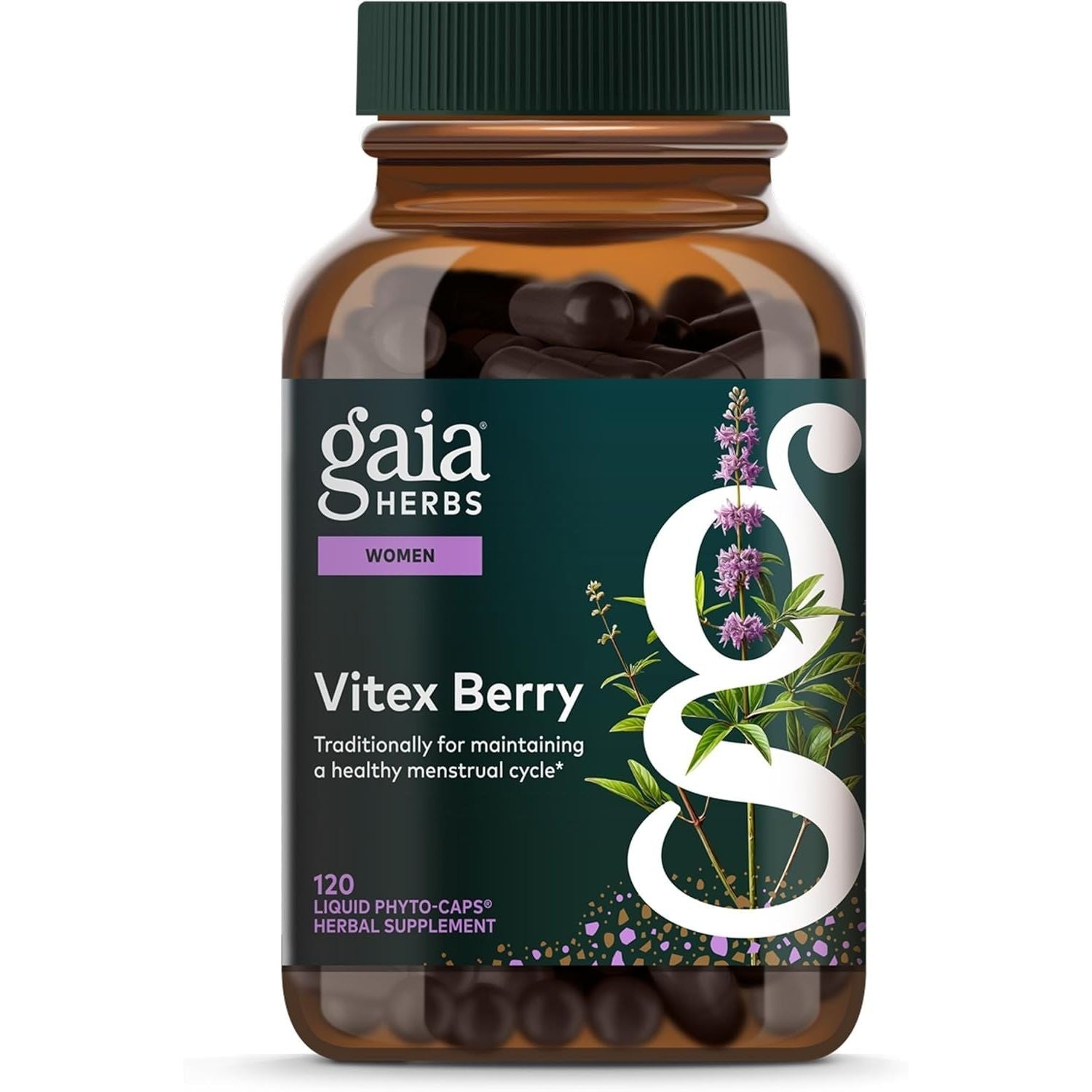Buy now Gaia Herbs Vitex Berry - Supports Hormone Balance & Fertility in Women - 60 Vegan Liquid Phyto-Capsules (30-Day Supply) 120 Count (Pack of 1) at indiglob india