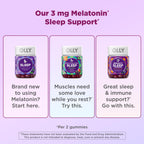 OLLY Muscle Recovery Sleep Gummy Supplement, Tart Cherry - 40 Count