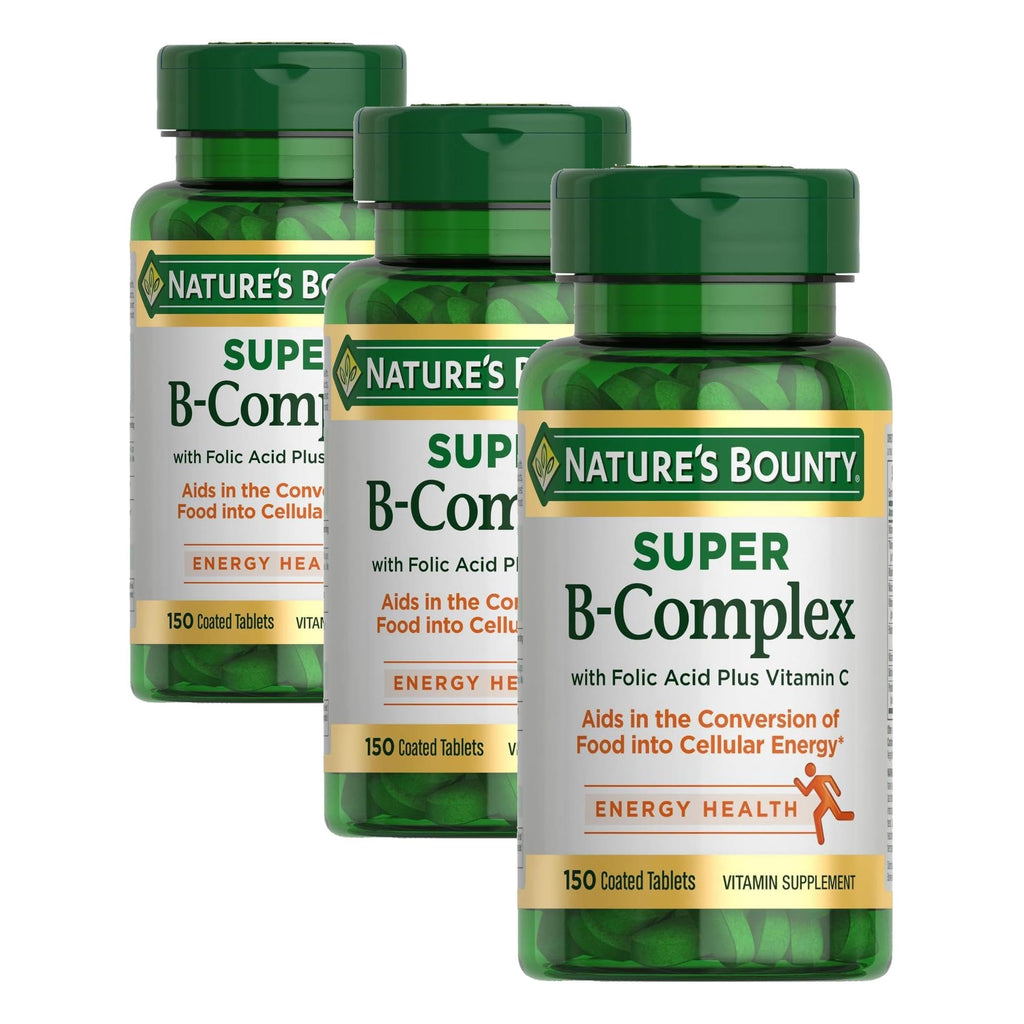 Nature's Bounty Super B Complex Vitamins with Vitamin C & Folic Acid