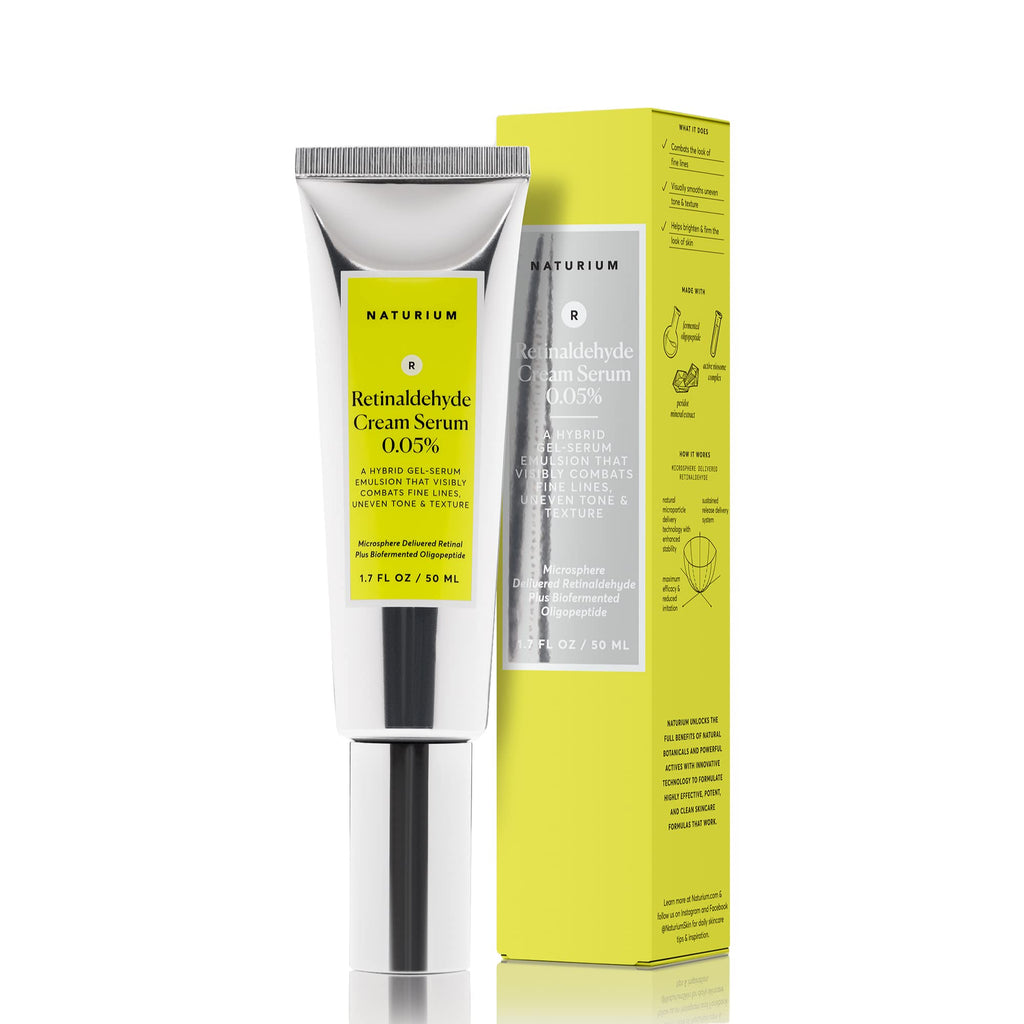 Naturium Retinaldehyde Cream Serum 0.15%, Advanced Anti-Aging & Smoothing Potent Face & Skin Care, 1.7 oz