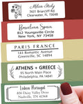Personalized Return Address Labels - Custom Address Labels & Address Stickers for Envelopes - High Gloss Self-Adhesive Mailing Labels on Sheets (50-1000)