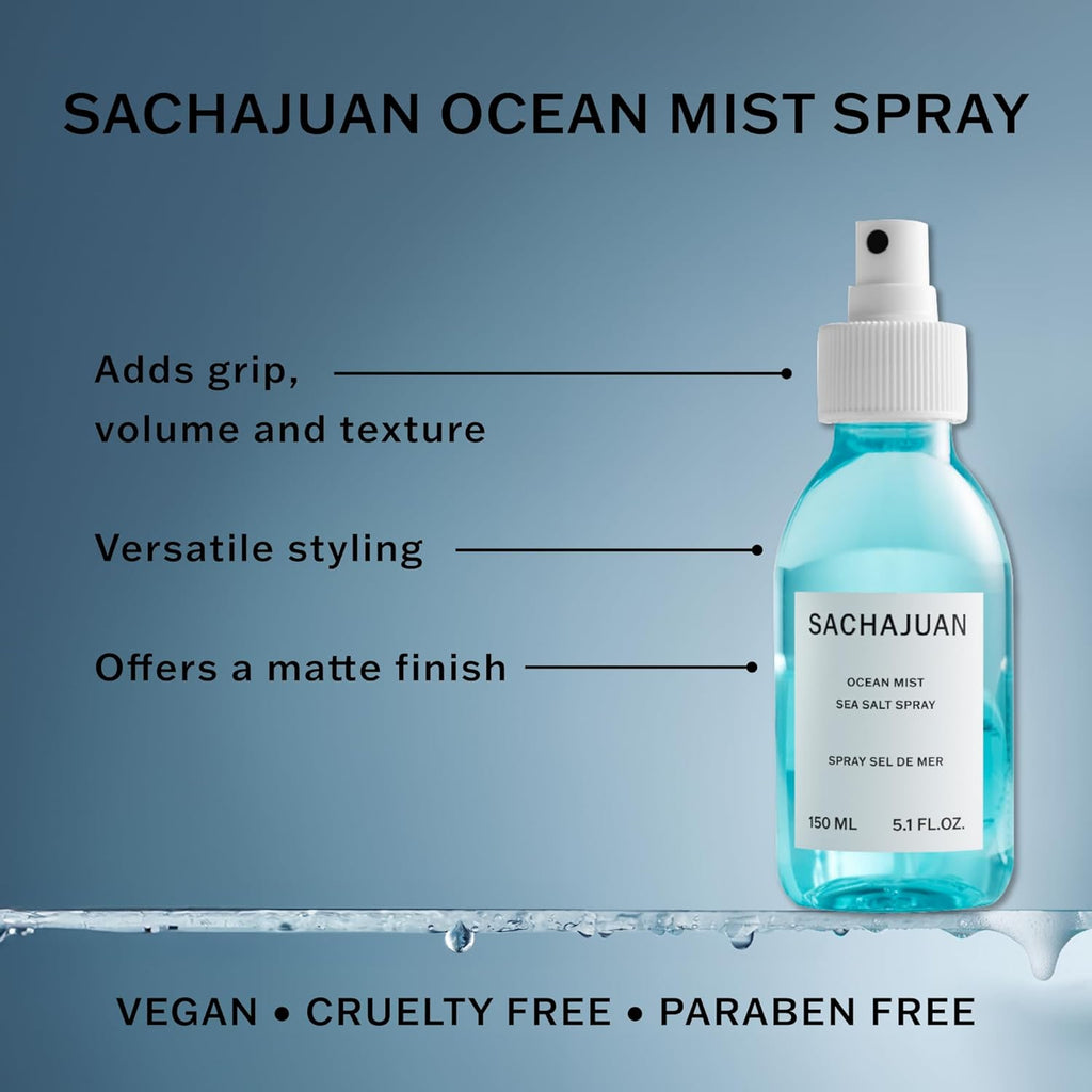 Buy now SACHAJUAN Ocean Mist Sea Salt Spray, Wave, Texture, Grip & Volume for Texturizing Beach Waves, Matte Finish at indiglob india