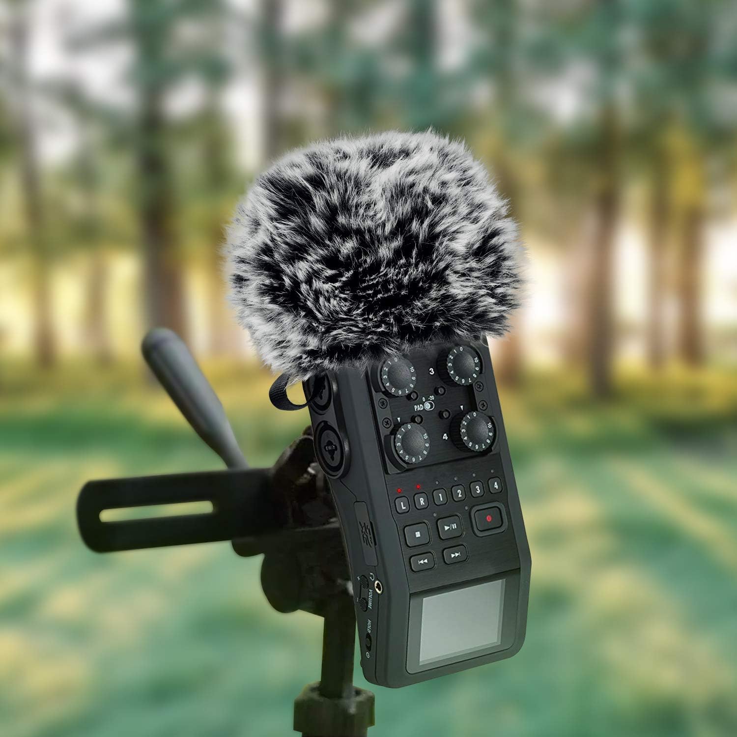 Buy now ChromLives Windscreen Microphone Wind Muff, Foam Wind Screen Wind Cover Compatible with Zoom H5 H6 Portable Handy Recorder Furry & Foam 2Pack at indiglob india