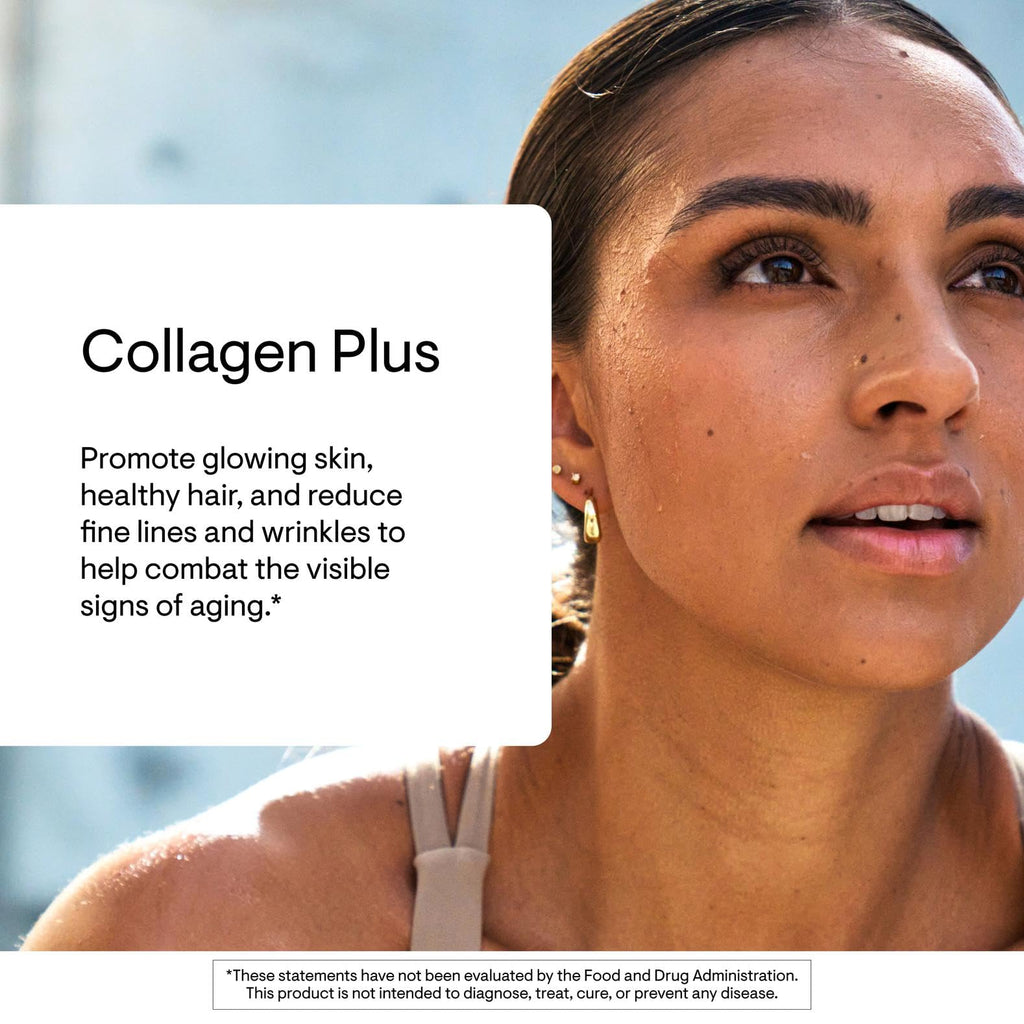 THORNE Collagen Plus, Collagen Peptides with NR & Ceramides, 30 Servings | Supports Skin Hydration, Elasticity & Texture, Reduces Fine Lines & Wrinkles*, Polyphenol Blend, NSF Contents Certified