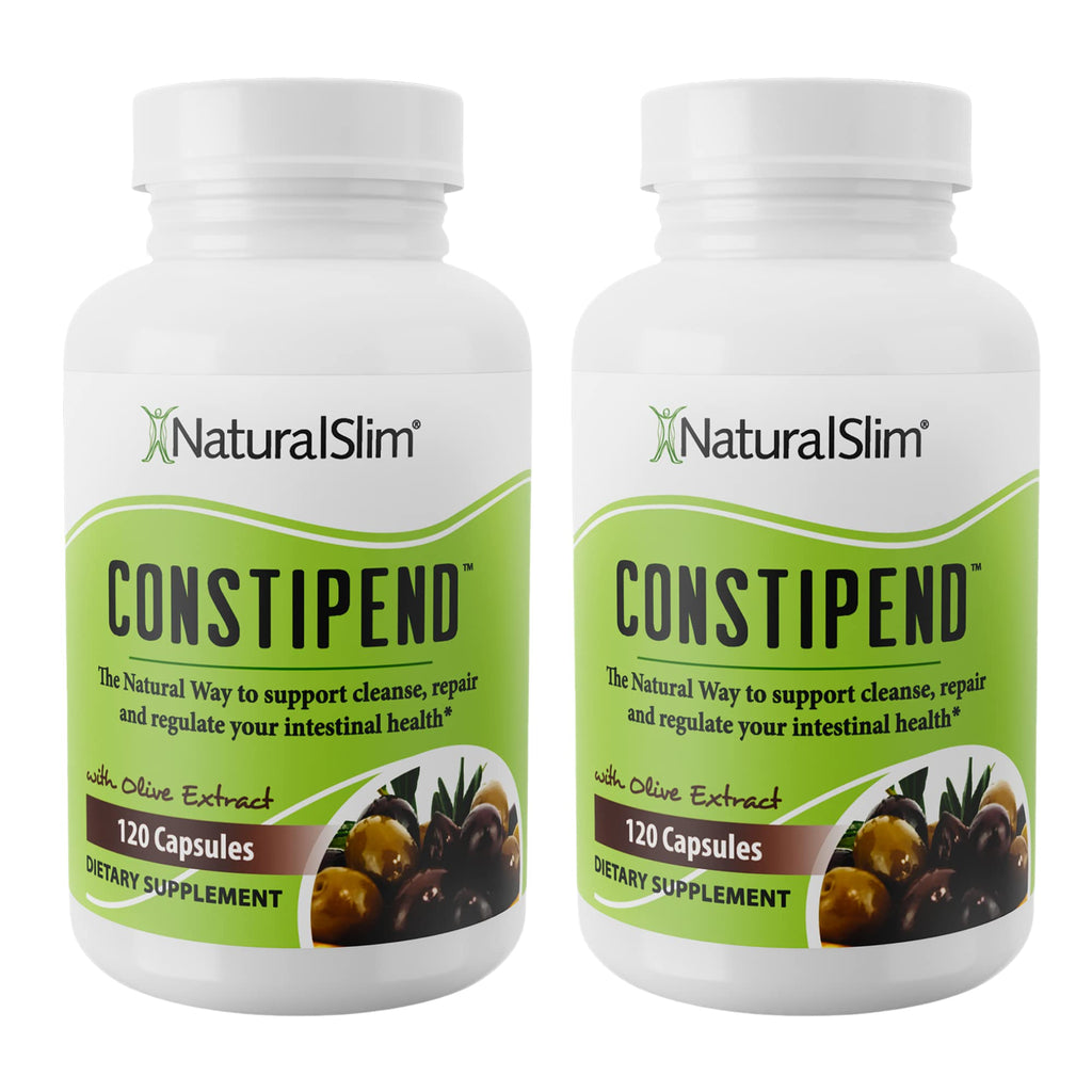 NaturalSlim Constipend Magnesium Oxide, 120 Vegetable Capsules, 3 Pack | Constipation Relief, Colon Cleanser and Stool Softener for Women and Men