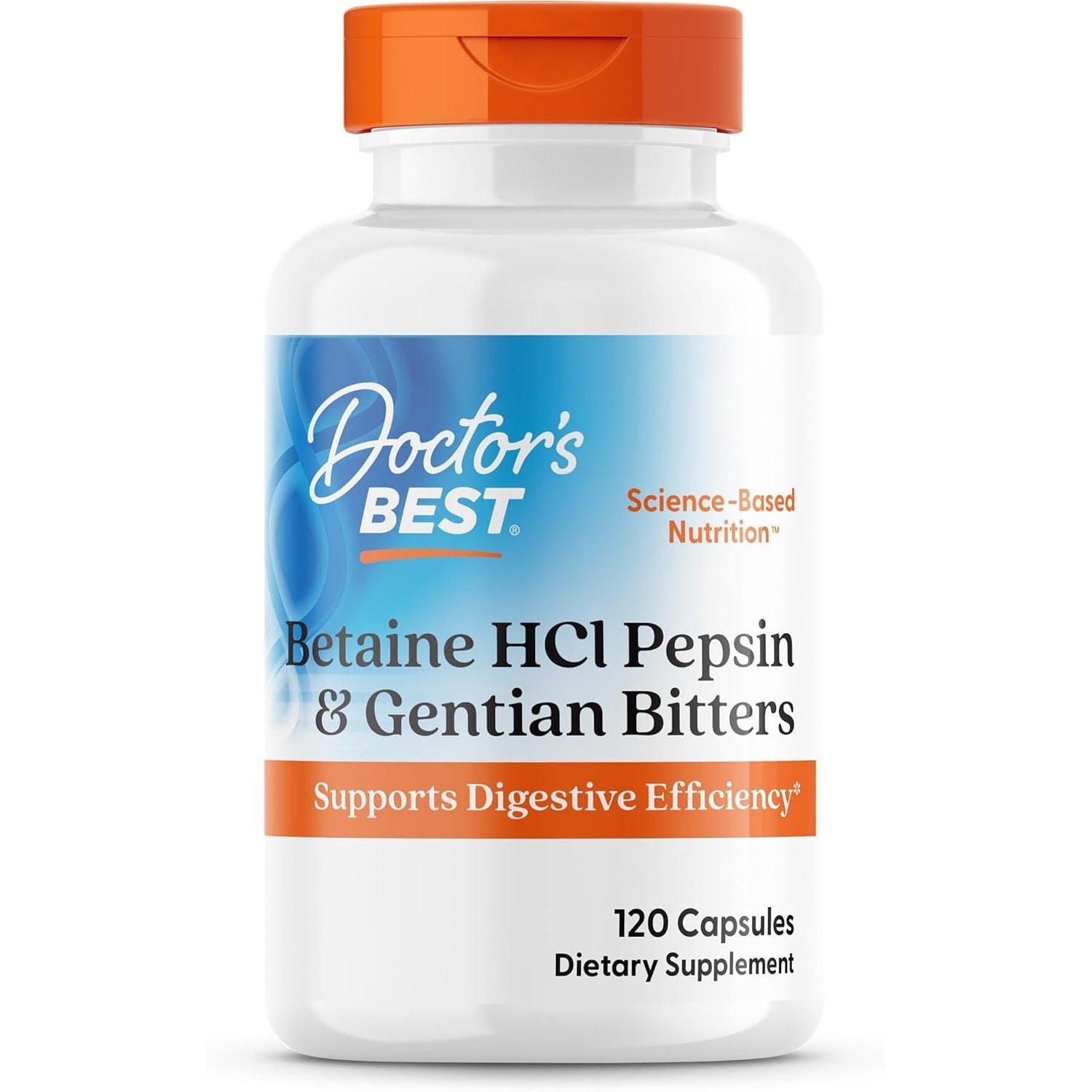 Buy now Doctor's Best Betaine HCI Pepsin & Gentian Bitters, Digestive Enzymes for Protein Breakdown & Absorption, Non-GMO, Gluten Free, 360 Count (Pack of 1) 120 Count (Pack of 1) Unflavored at indiglob india