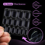 Teenitor 600pcs Press on Nail Adhesive Tabs, 15 Sizes of Nail Stickers for Press ons, Press on Nails Glue Stickers Press on Nail Sticky Tabs, Clear/Yellow